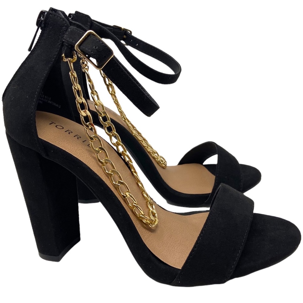 Torrid Heels w/ Gold Anklet Sz 9WW